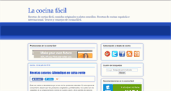 Desktop Screenshot of lacocinafacil.com